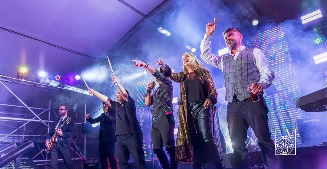 Música en vivo en el escenario